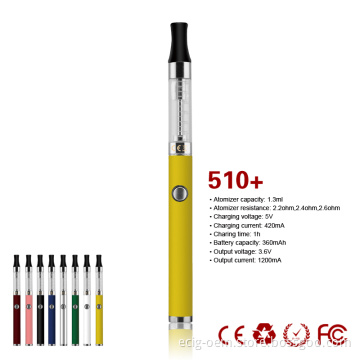 Hot E Cigarettes 510+ Double Kit with Changeable Battery Cell